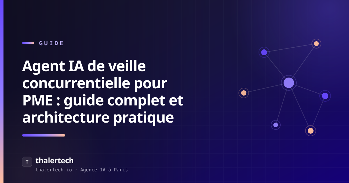 Agent IA de veille concurrentielle pour PME : guide complet et architecture pratique